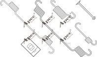 Set accesorii, sabot de frana