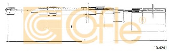 Cablu, frana de parcare
