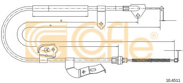 Cablu, frana de parcare