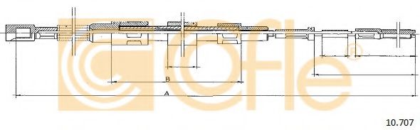 Cablu, frana de parcare