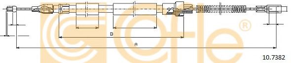Cablu, frana de parcare