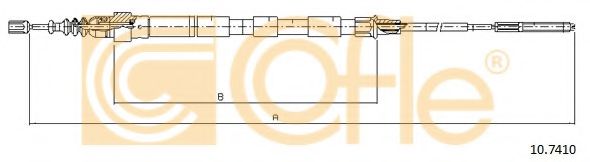 Cablu, frana de parcare
