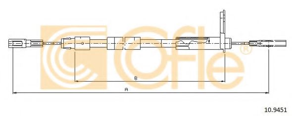 Cablu, frana de parcare