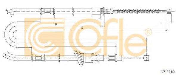 Cablu, frana de parcare