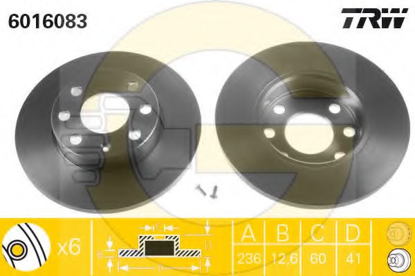 Set frana, frana disc