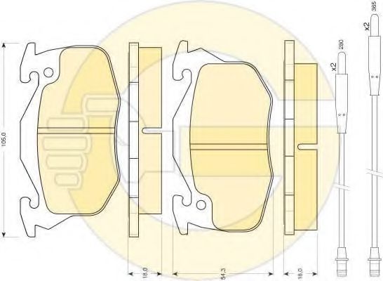 Set frana, frana disc
