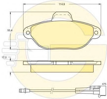 Set frana, frana disc
