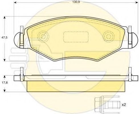 Set frana, frana disc