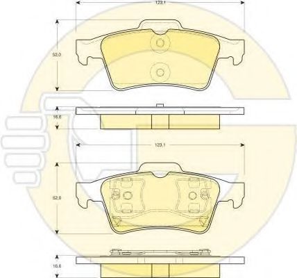 Set frana, frana disc