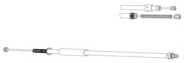 Cablu, frana de parcare