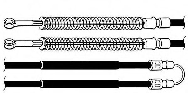 Cablu, frana de parcare