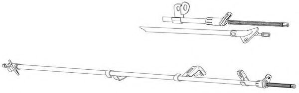 Cablu, frana de parcare