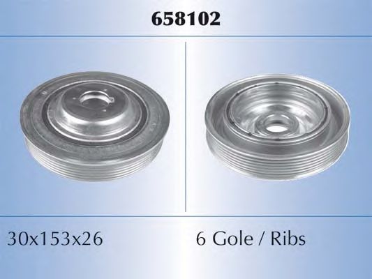 Fulie curea, arbore cotit