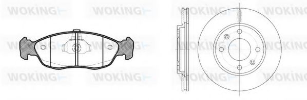 Set frana, frana disc