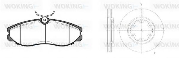 Set frana, frana disc