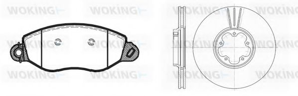 Set frana, frana disc