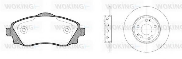 Set frana, frana disc