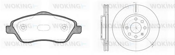 Set frana, frana disc
