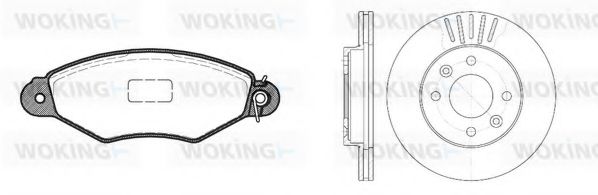 Set frana, frana disc