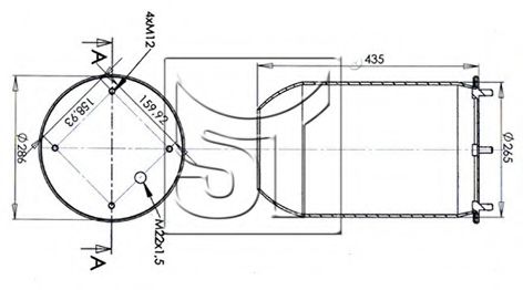 Burduf, suspensie pneumatica