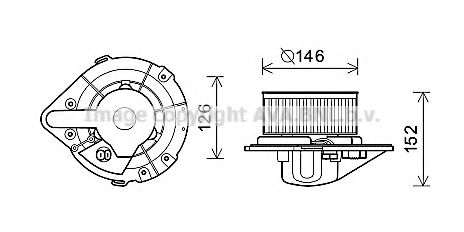 Electromotor, ventilatie interioara