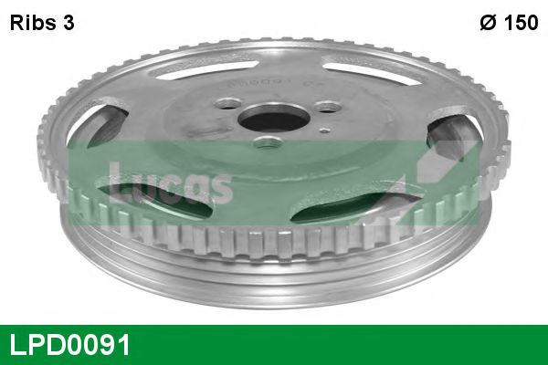 Fulie curea, arbore cotit