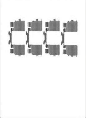 Set accesorii, placute frana