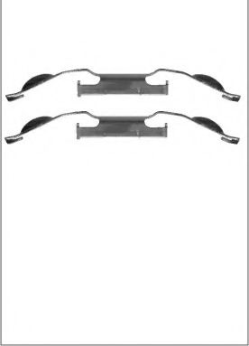 Set accesorii, placute frana