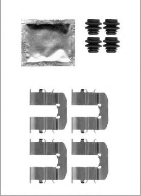 Set accesorii, placute frana