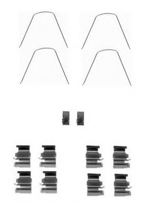 Set accesorii, placute frana