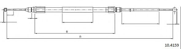 Cablu, frana de parcare