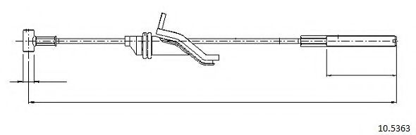 Cablu, frana de parcare