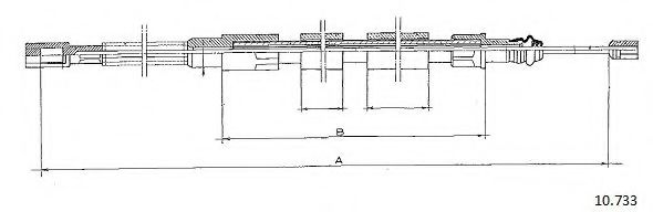 Cablu, frana de parcare