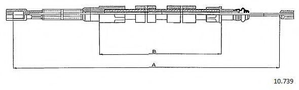 Cablu, frana de parcare