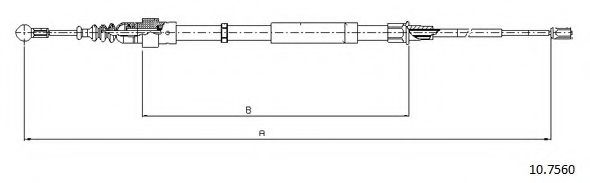 Cablu, frana de parcare