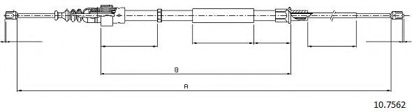 Cablu, frana de parcare