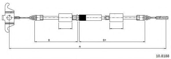 Cablu, frana de parcare