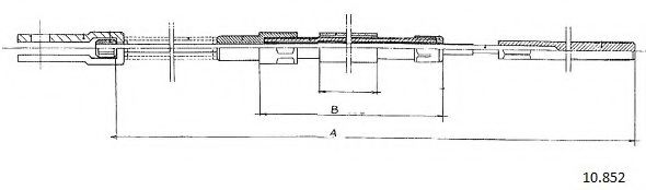 Cablu, frana de parcare