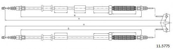 Cablu, frana de parcare