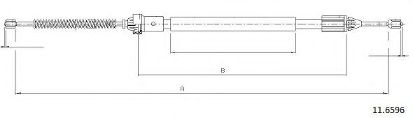 Cablu, frana de parcare