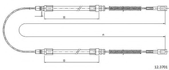 Cablu, frana de parcare