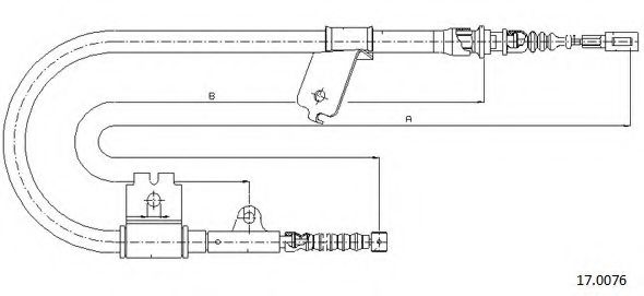 Cablu, frana de parcare