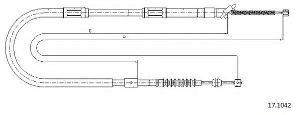 Cablu, frana de parcare