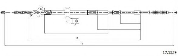 Cablu, frana de parcare