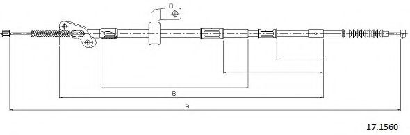 Cablu, frana de parcare