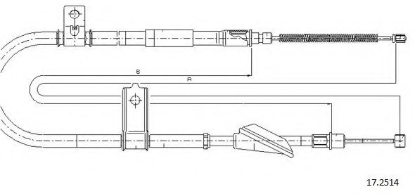 Cablu, frana de parcare