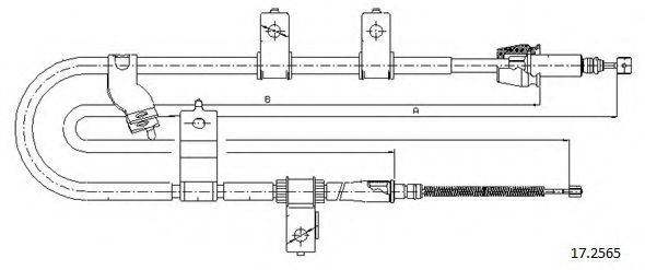 Cablu, frana de parcare