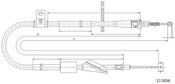 Cablu, frana de parcare