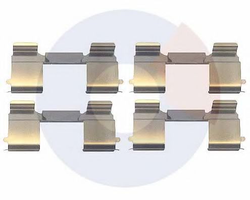 Set accesorii, placute frana