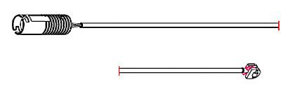 senzor de avertizare,uzura placute de frana